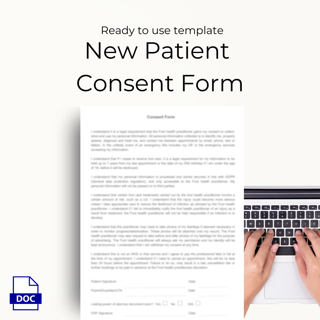 consent form GDPR and Treatment