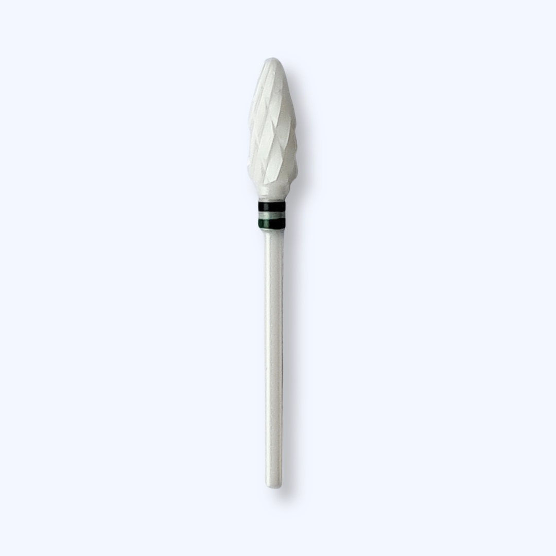 Zirconia Ceramic Bur (Flame - Green/Black)