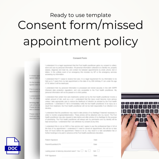 Consent Form / Missed Appointment Policy