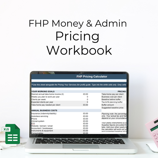 FHP Money & Admin Pricing Workbook