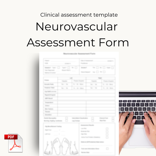 Neurovascular assessment form
