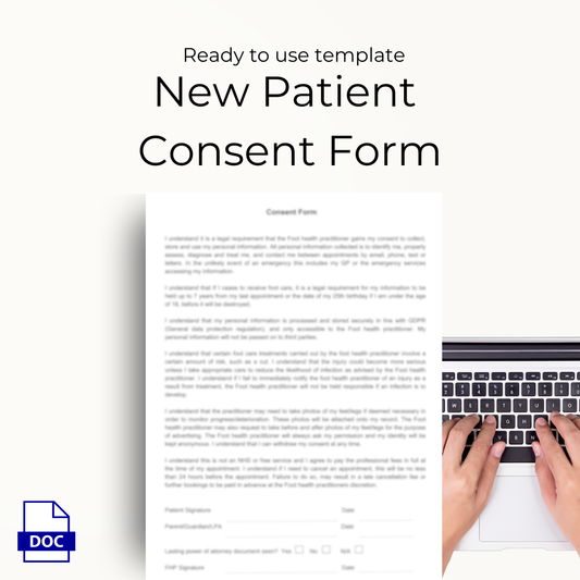 consent form GDPR and Treatment