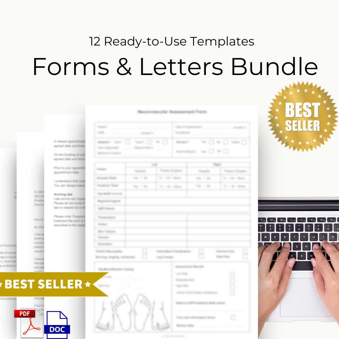 Foot Care Templates Bundle (Podiatry)